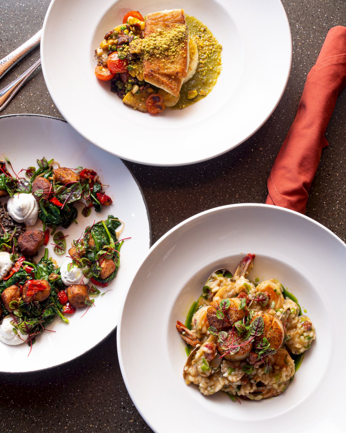 Beautifully plated dining at Skamania Lodge