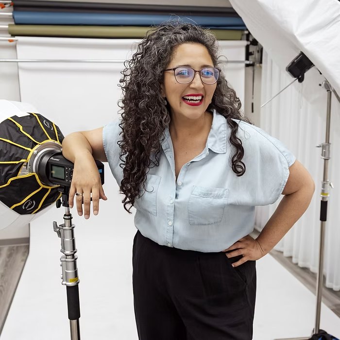 Rachel Marie in her photography studio